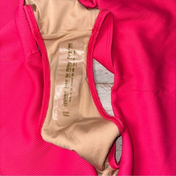 Old Navy Bikini BOTTOM 4XL Swimsuit Bathing Suit Pink Ribbed - Picture 7 of 13